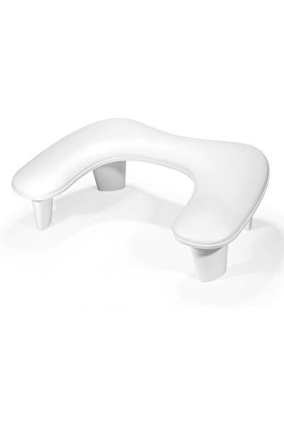 LIONVISON Nail Arm Rest Hand Pillow: Leather Nail Stand Nail Hand Rest - Whit...