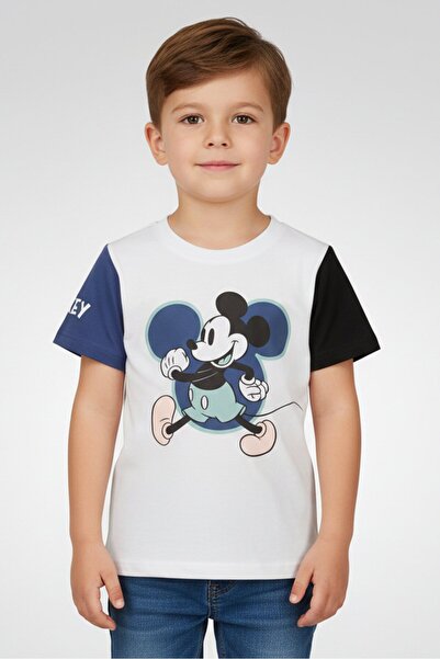 Disney Toddlers Boy Short Sleeve Mickey And Friends T-Shirt, White