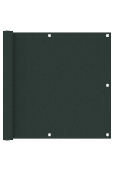 vidaxl Paravan de balcon, verde închis, 90x600 cm, țesătură oxford