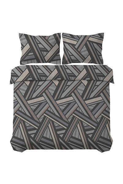 First Choice طقم غطاء لحاف مزدوج من رادولف 100% قطن ساتان 200 TC (80 خيط)