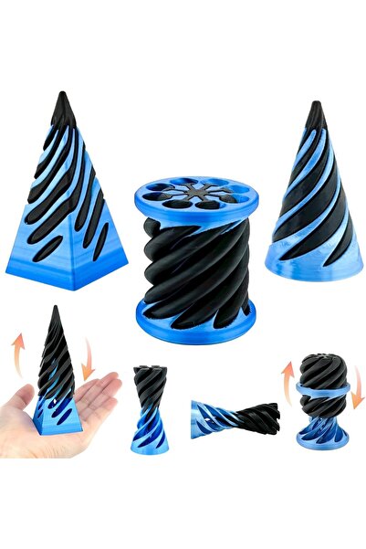 Arabest مجموعة من 3 ألعاب فيدجت حلزونية مخروطية الشكل، هرم مستحيل للديكور الم...