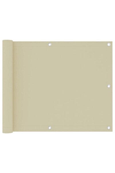 vidaxl Paravan pentru balcon, crem, 75x300 cm, țesătură oxford