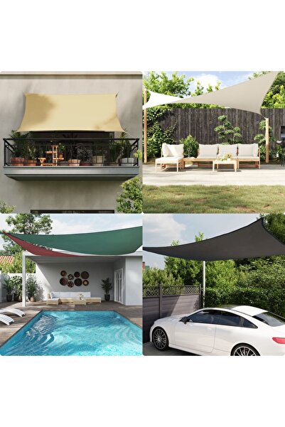 vidaxl Parasolar, galben, 2x3,5 m, țesătură oxford, dreptunghiular