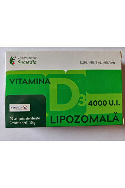 Remedia Vitamina D3 4000UI Lipozomala 40cpr