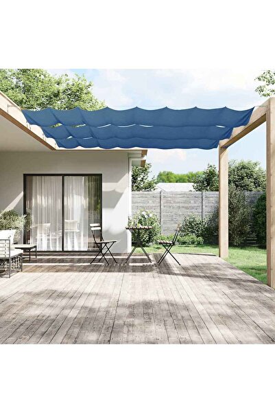 vidaxl Copertină verticală, albastru, 140x1200 cm, țesătură oxford