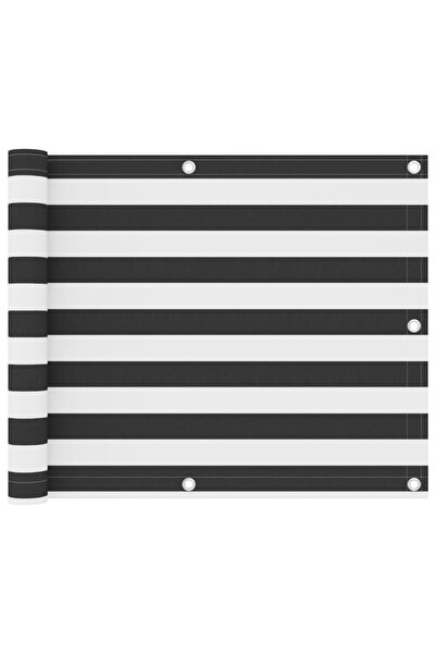 vidaxl Paravan de balcon, antracit și alb, 75x600 cm, țesătură oxford