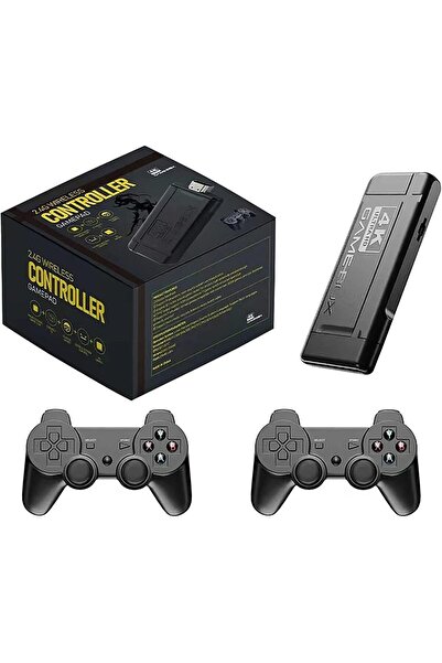 Arabest Wireless Game Console with Dual Controllers, 10000 Built-in Games, 4K...