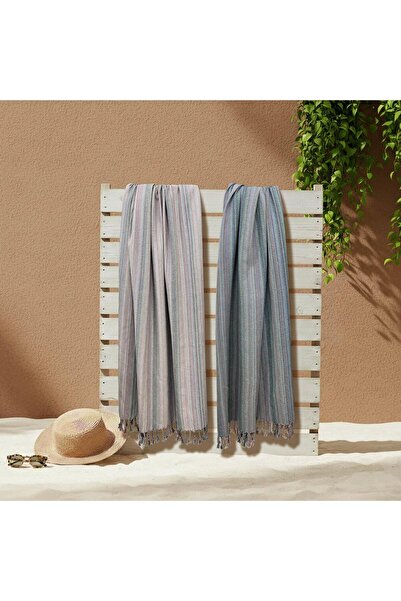 Sarev Nuno 100% bumbac prosop de plajă multicolor închis