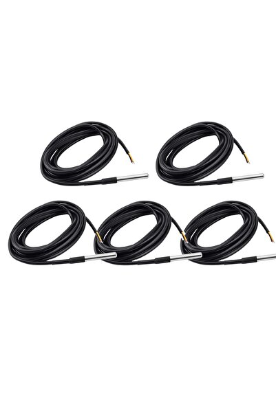 Aideepen Temperature Sensors, 3 m Cable, Waterproof Temperature Sensor, Digit...