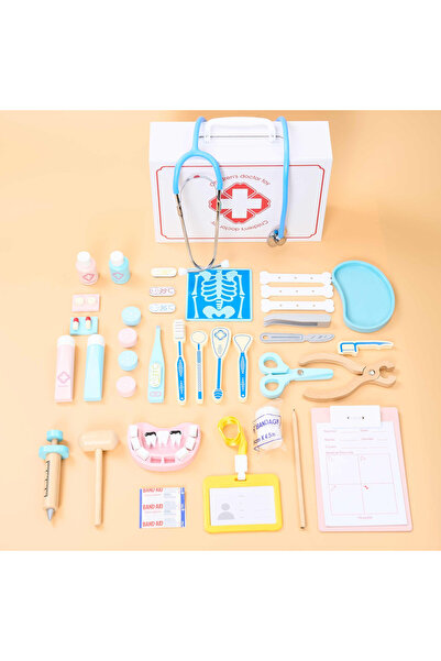 OEM Set Doctor pentru Copii – Jucărie din Lemn, Trusă Medicală Realistă