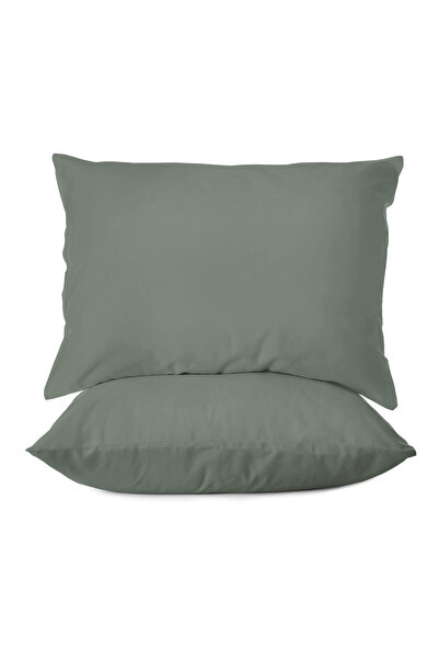 First Choice طقم غطاء وسادة من قطعتين مصنوع من القطن الساتان بنسبة 100%، 200 ...