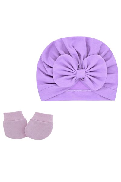 Bambimici - Tiny Twist Baby Turban and Mittens - Multicolor - 0M to 6M