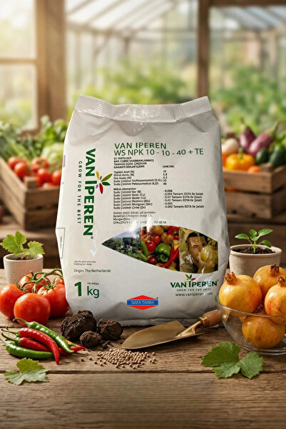 Safa Tarım Van Iperen Ws 10-10-40+Te Harmanlanmış Npk Gübresi 1kg