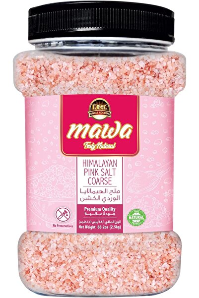 MAWA ملح وردي خشن 2.5 كجم |   ملح الهيمالايا الخشن غير المعالج باليود |   ملح...