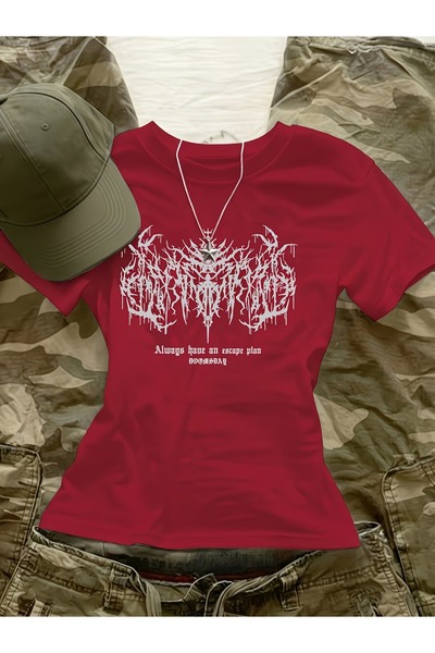 Toum Kemer Boy Always Have Gothic Crop Bluz