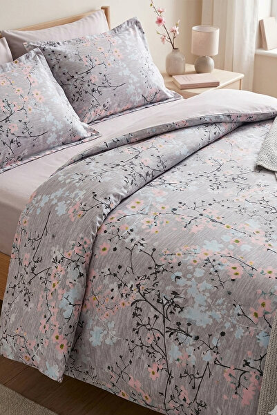 LaLiva Sakura Double - Elastic Sheet - Cotton Duvet Cover Set