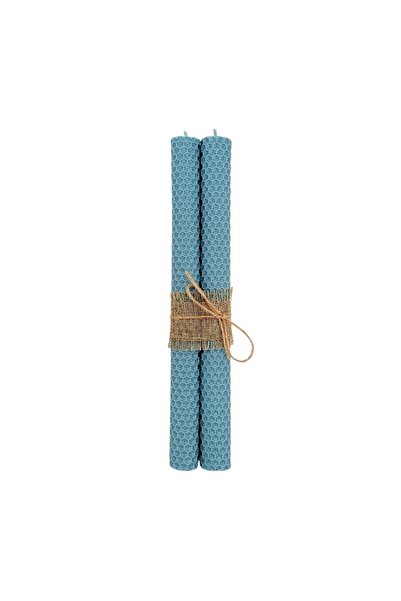 Ambalaje Flori Online Σετ 2 κεριών, κηροπήγιο, φυσικό κερί, Testimony, 26x2.4...