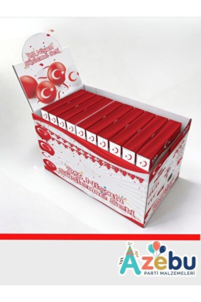 Azebu 23 Nisan Süsleme Seti- 120 Parça Bayrak, Banner, Flama Set, 23 Nisan Kutlama Set