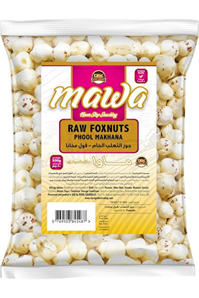 MAWA Raw Foxnuts - Phool Makhana 500g | Lotus Seeds | Wholesome and Nutrient-...