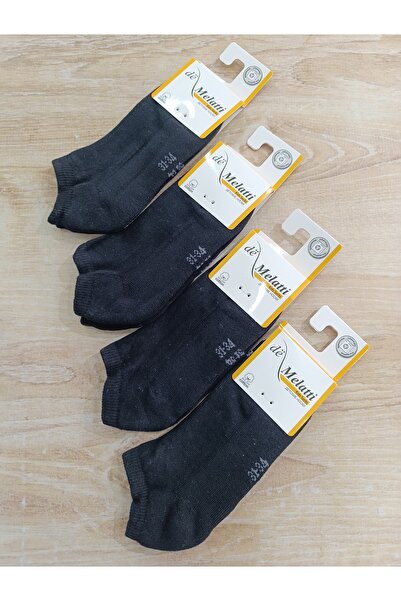 DE MELATTİ Children's Socks Cotton Short 4 Pairs