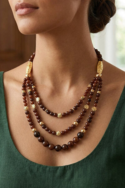 PETEK AKSESUAR Acrylic Bead Style Necklace