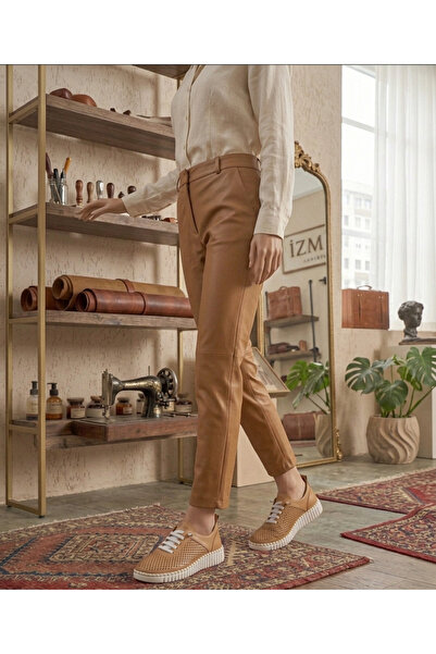 rocassi حذاء نسائي كاجوال من الجلد الطبيعي