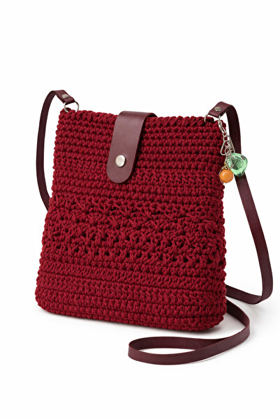 Rabona Fashion Elora Handmade – Women's Bag with Knitted Textured Leather Strap