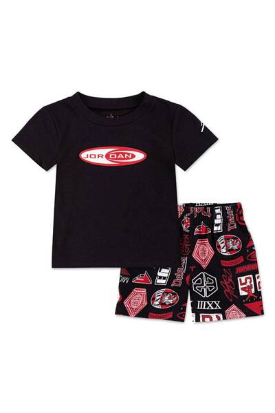 Nike Set Jordan Mj Brooklyn Aop Ft Short S 12 Luni - 24 Luni