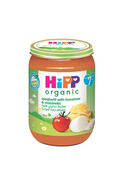 Hipp Organic سباغيتي هيب مع الطماطم والموتزاريلا 190 جرام