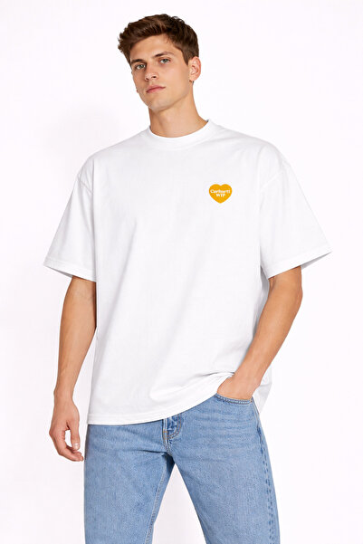 CAMBLYS Unisex Women's Men's Carhart Wip Heart Front Logo Oversized Thick Fab...