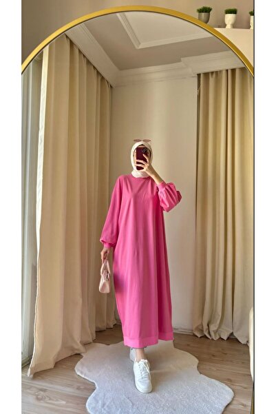 Suede Style 9023 - Stylish Comfortable Milano Fabric Women's Full-Length Dress