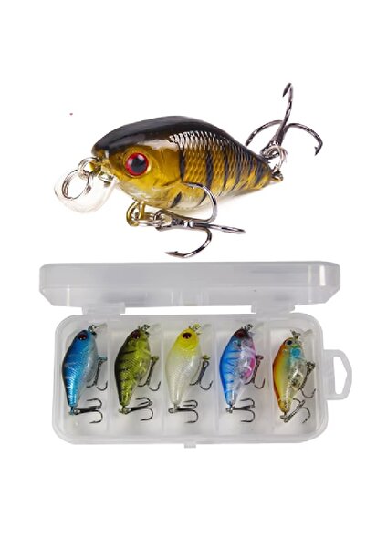 ardeppo Rapala 4,5 cm 3,5 gr Yapay Balık Yemi 5’li Paket – Spin ve At-Çek Mak...