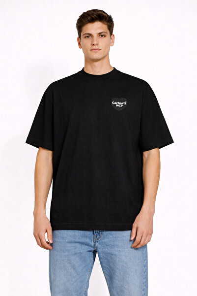 CAMBLYS تي شيرت قطني للجنسين من CARHART WIP بشعار على شكل قلب من الأمام، مقاس...