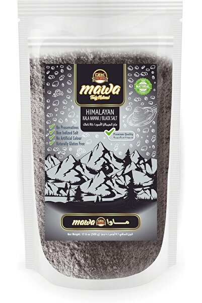 MAWA ملح الهيمالايا الأسود 500 جرام |   كالا ناماك |   مسحوق ملح الصخور غير ا...