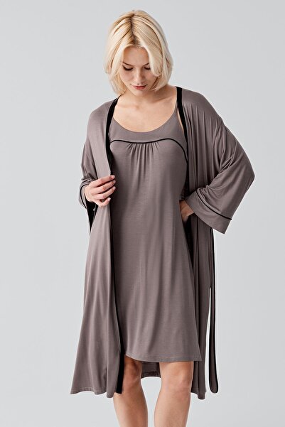 Artış Strappy Short Lycra Flexible Viscose Nightgown Set