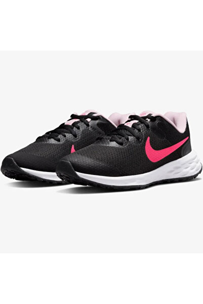 Nike DD1096-007 Revolution 6 Kadın Günlük Spor Ayakkabı SİYAH FUŞYA
