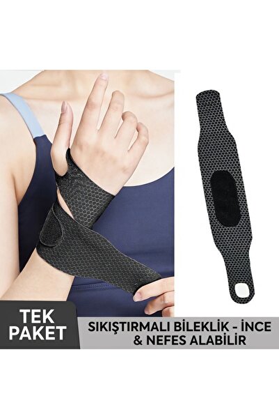 KEMOVE İnce Nefes Alabilir Sıkıştırmalı Bileklik - Bilek Destekleyici Koruyuc...