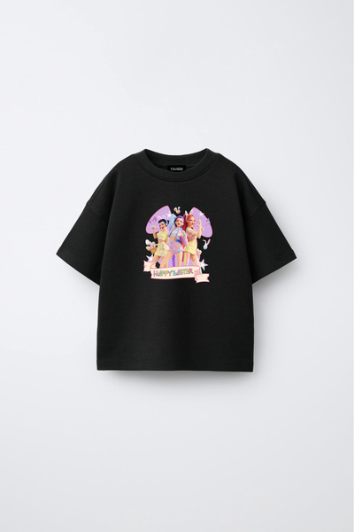 fasardi Kpop Demon Hunters Huntrix Zoey Rumi Mira Printed Oversize 100% Cotto...