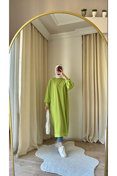 Suede Style 9023 - Stylish Comfortable Milano Fabric Women's Full-Length Dress