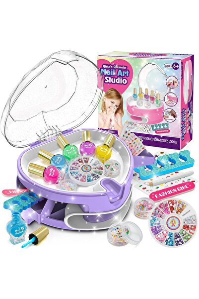 NO BRAND Set de manichiură pentru copii, ojă pe bază de apă pentru fete