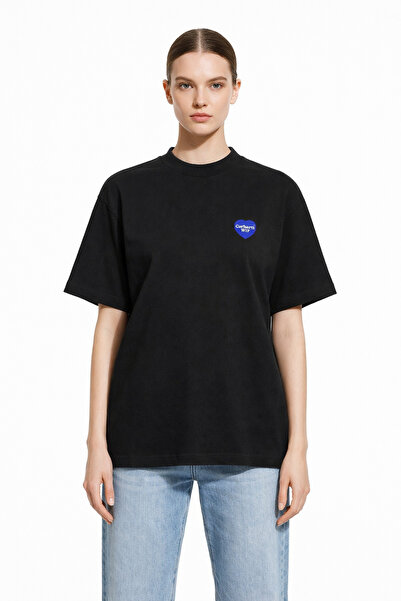 CAMBLYS تي شيرت قطني للجنسين من CARHART WIP بشعار على شكل قلب من الأمام، مقاس...