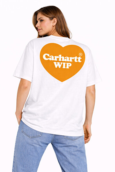 CAMBLYS Unisex Women's Men's Carhart Wip Back and Front Printed Oversized Thi...