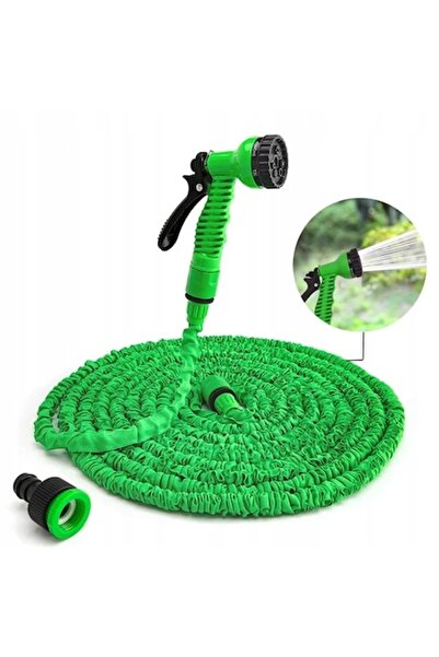 Trendily Ελαστικός επεκτεινόμενος σωλήνας κήπου 15 μέτρων με πιστόλι ψεκασμού