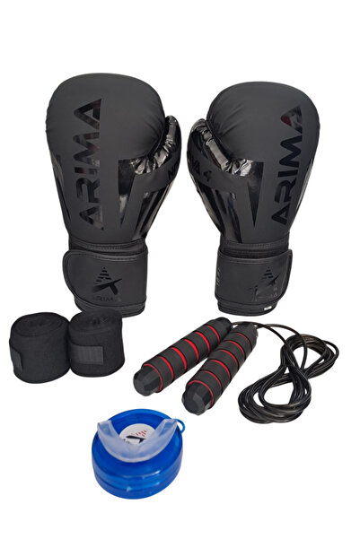 Saule Arıma Nova-4 Gölge Shadow Boks Kickboks Muaythai Eldiveni + Bandaj + Di...