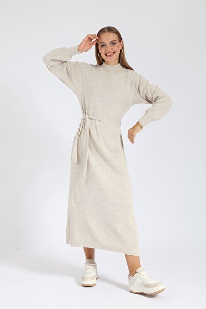 Suede Style 9017 - Rochie de damă cu 2 fire, cu fermoar, lungă la podea