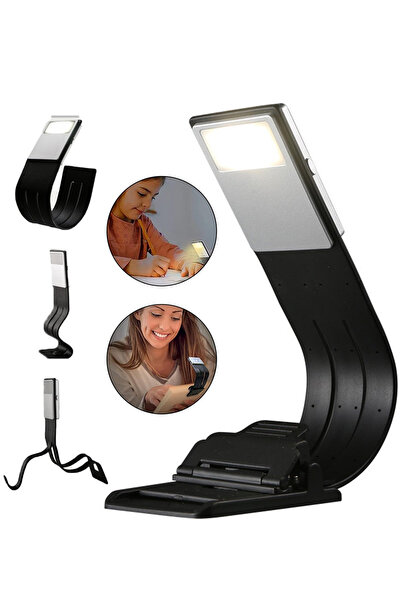 Neovista Şarjlı Kitap Okuma Lambası - 3 Renkli Kademeli Dimmable Led Masa Lam...