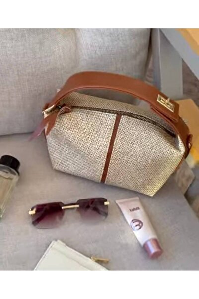 pazarviashop Gold kilitli el ve çarpraz çanta