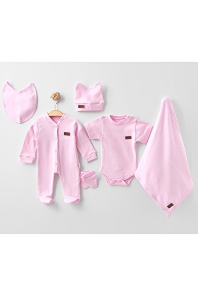hobbe baby طقم أطفال حديثي الولادة مكون من 6 قطع، مصنوع من القطن بنسبة 100%، ...