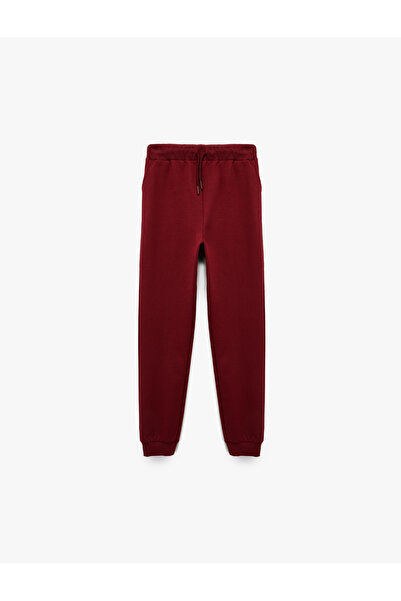 Koton Cotton Pocketed, Tie-Waist, Basic School Sweatpants