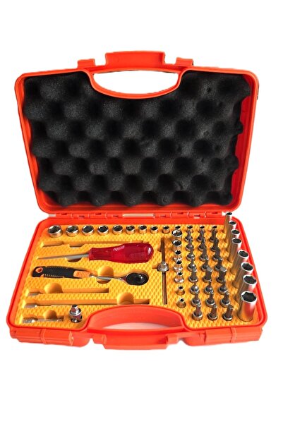 HAKTOR Rico 1/4 Lokma Takımı Seti 60 Parça 6 Köşe Küçük Lokma Takımı Mini Set...